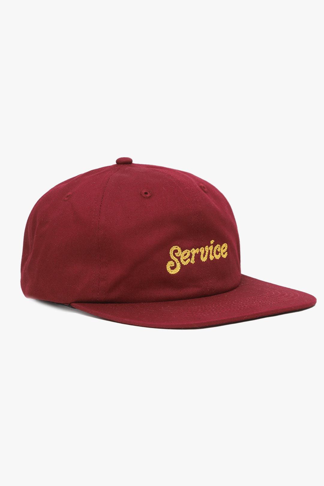 SERVICE WORKS CHAINSTITCH CAP - BURGUNDY