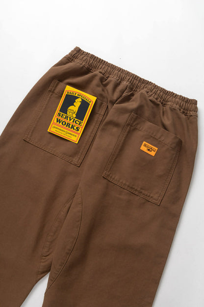 SERVICE WORKS CANVAS CHEF PANTS - BARK