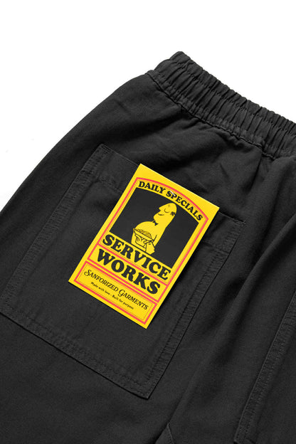 SERVICE WORKS CANVAS CHEF PANTS - BLACK