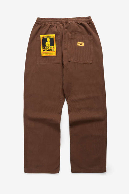 SERVICE WORKS CANVAS CHEF PANTS - BROWN