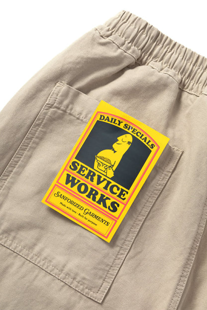 SERVICE WORKS CANVAS CHEF PANTS - STONE