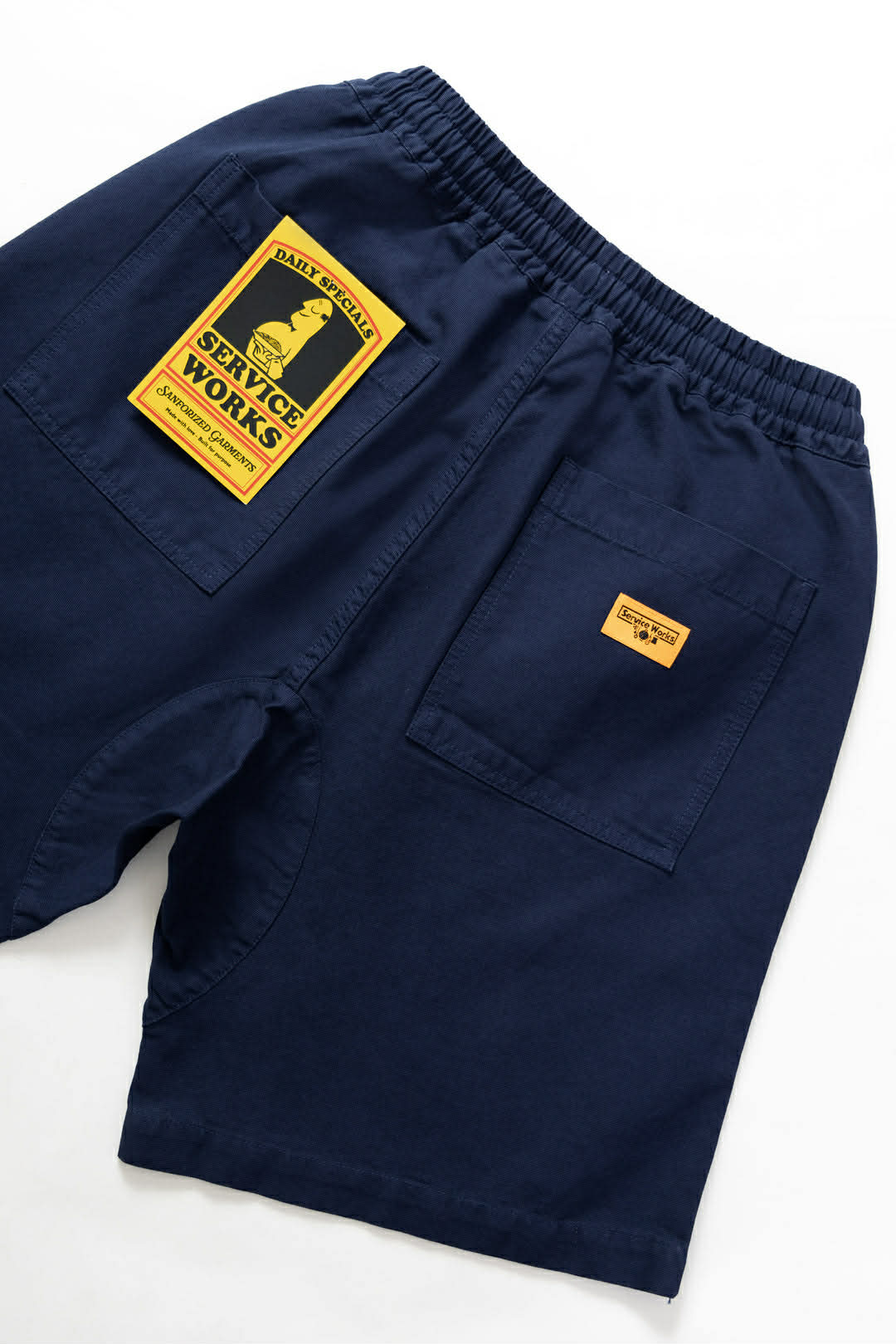 SERVICE WORKS CANVAS CHEF SHORTS - DARK NAVY