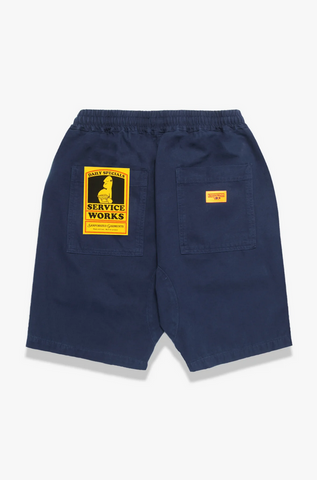 SERVICE WORKS CANVAS CHEF SHORTS - NAVY