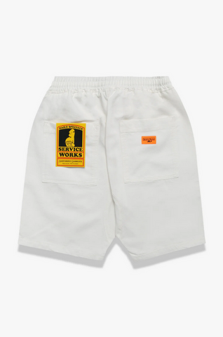 SERVICE WORKS CANVAS CHEF SHORTS - WHITE