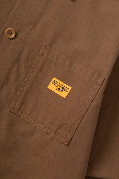 SERVICE WORKS CANVAS CHORE SHIRT - BARK