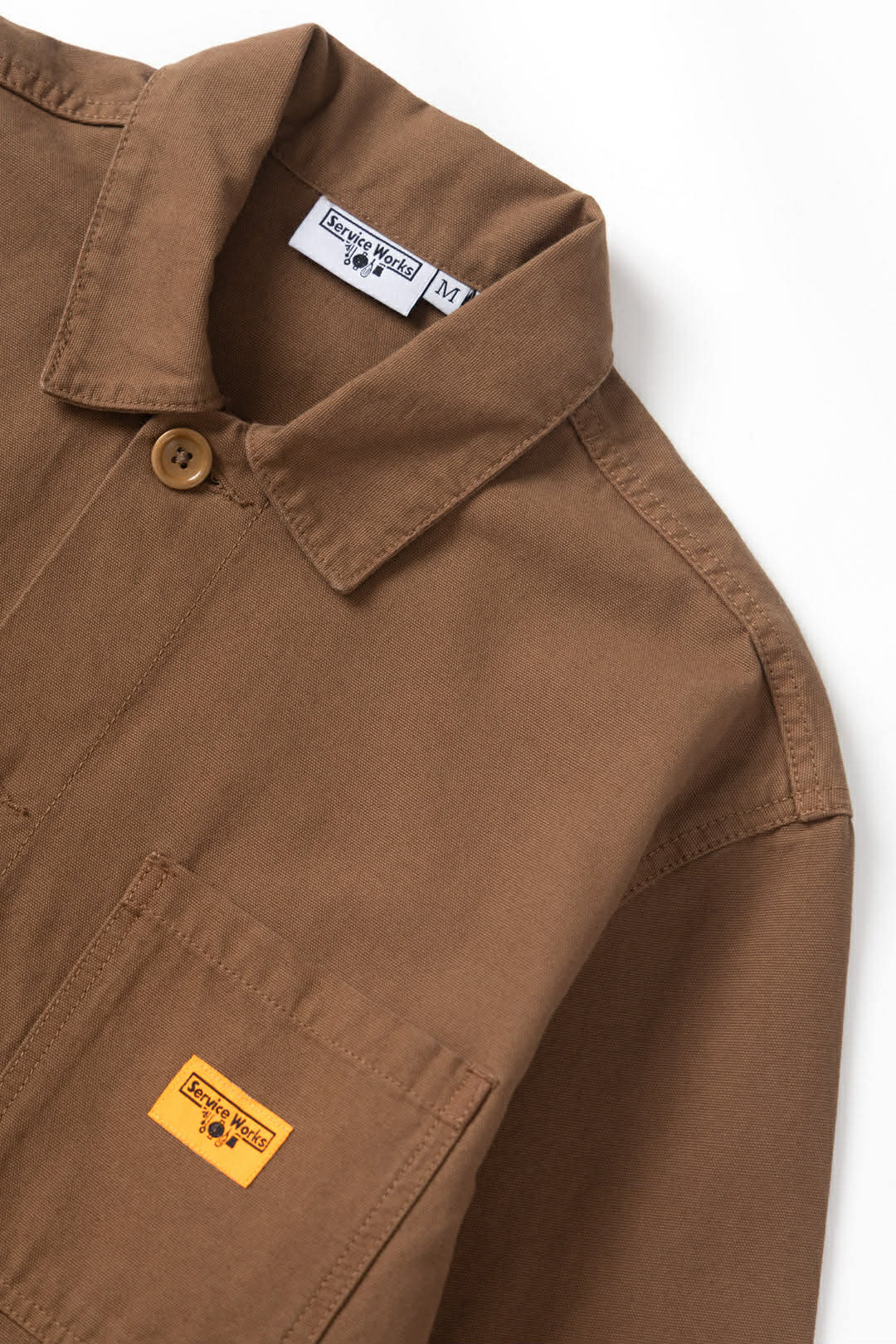 SERVICE WORKS CANVAS CHORE SHIRT - BARK
