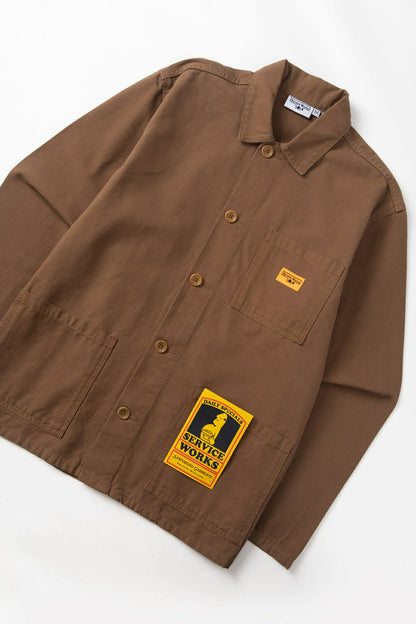 SERVICE WORKS CANVAS CHORE SHIRT - BARK