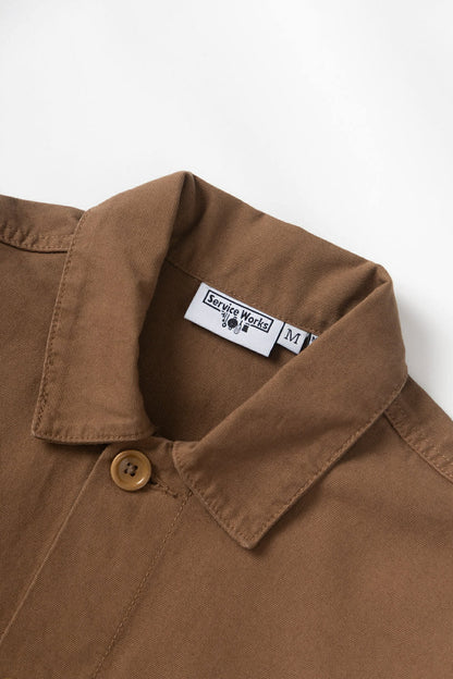 SERVICE WORKS CANVAS CHORE SHIRT - BARK