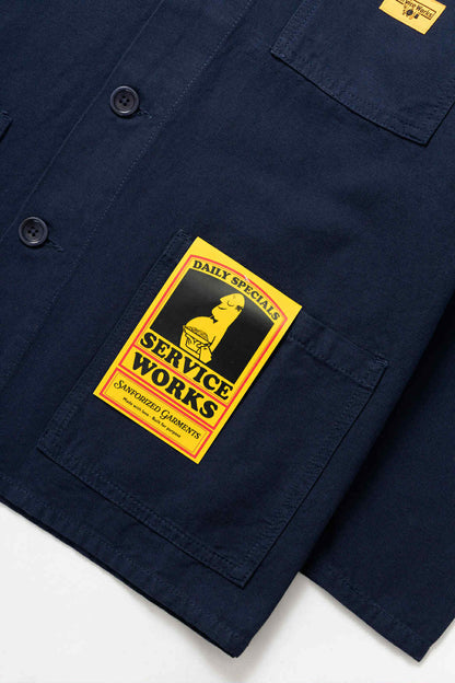 SERVICE WORKS CANVAS CHORE SHIRT - DARK NAVY