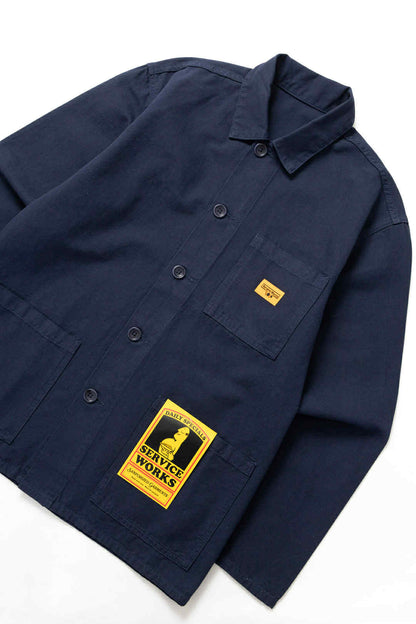 SERVICE WORKS CANVAS CHORE SHIRT - DARK NAVY