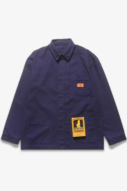 SERVICE WORKS CANVAS COVERALL JACKET - NAVY