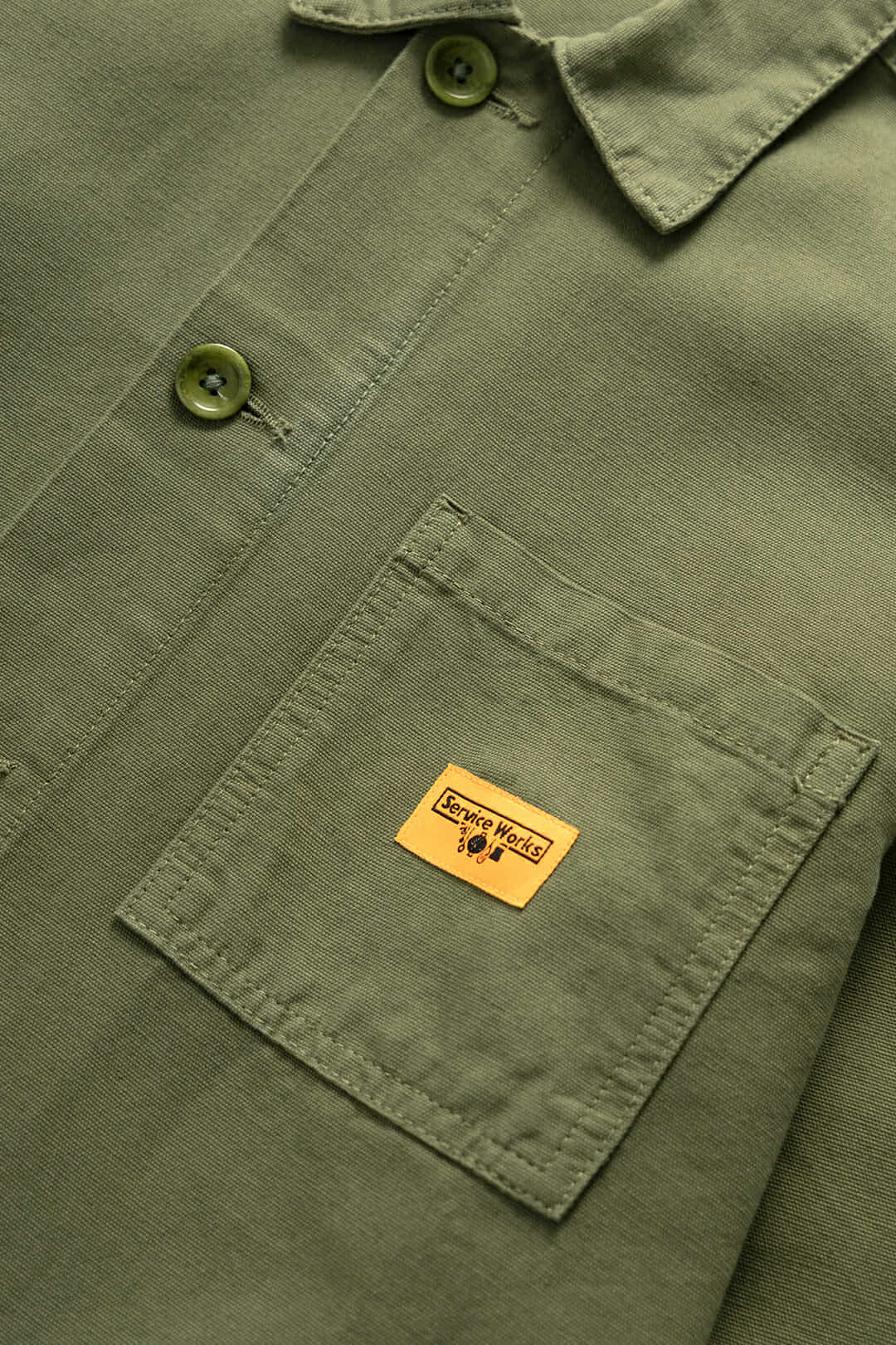 SERVICE WORKS CLASSIC COVERALL JACKET - OLIVE