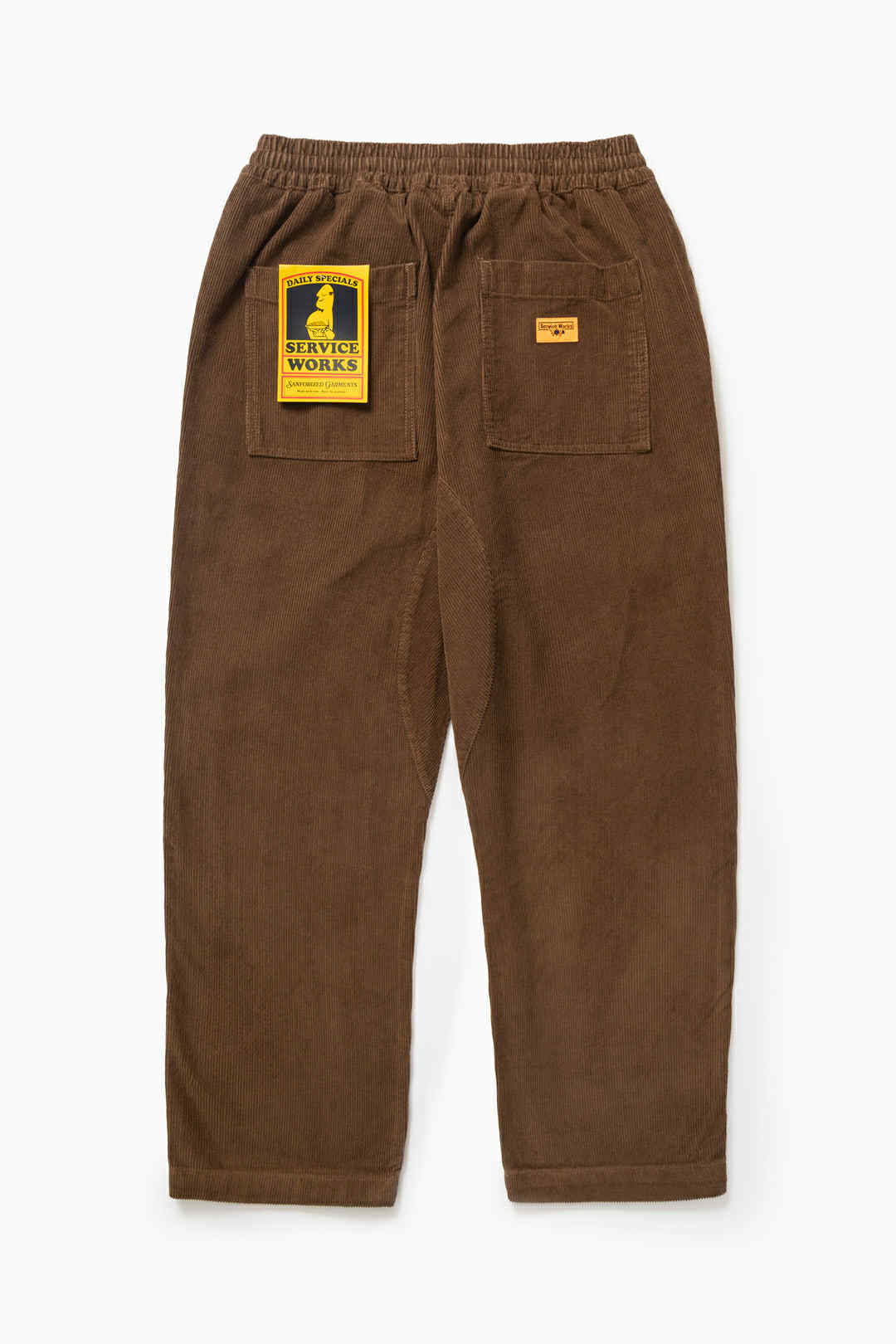 SERVICE WORKS CORDUROY CHEF PANTS - BARK