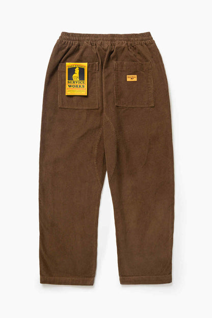 SERVICE WORKS CORDUROY CHEF PANTS - BARK