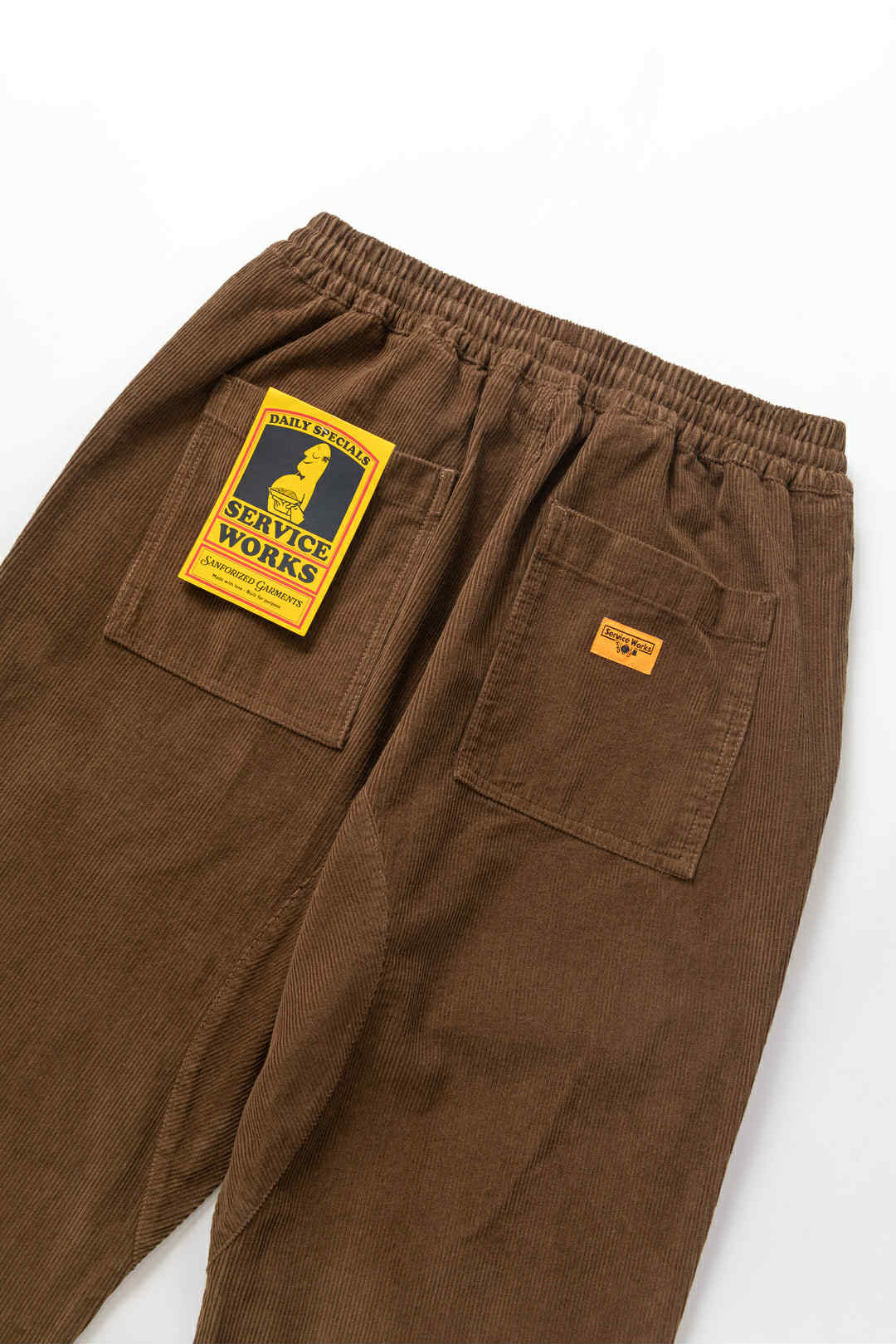 SERVICE WORKS CORDUROY CHEF PANTS - BARK