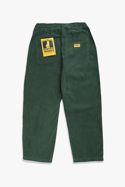 SERVICE WORKS CORDUROY CHEF PANTS - FOREST
