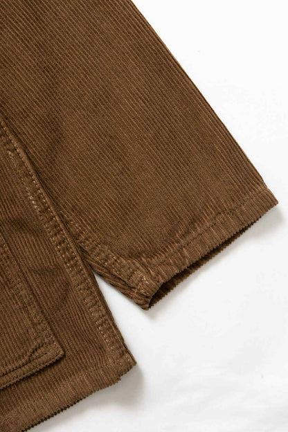SERVICE WORKS CORDUROY CHORE SHIRT - BARK