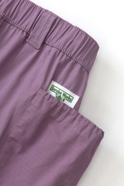 SERVICE WORKS GARDENER SHORTS - GRAPE