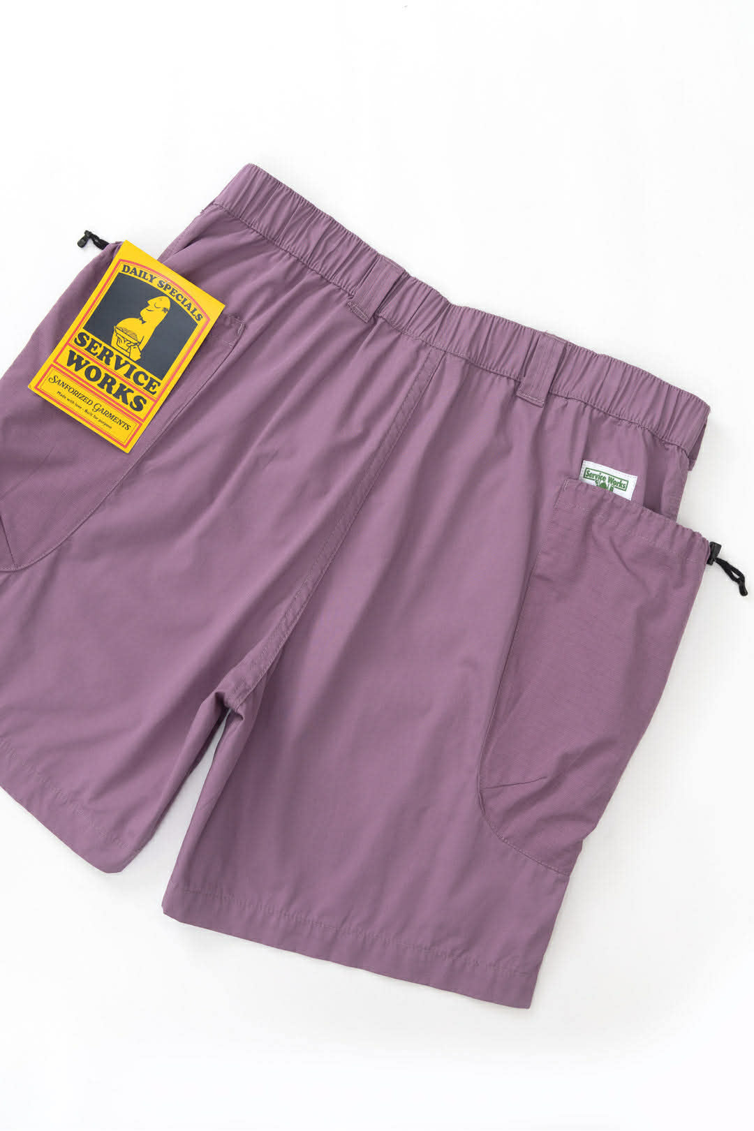 SERVICE WORKS GARDENER SHORTS - GRAPE