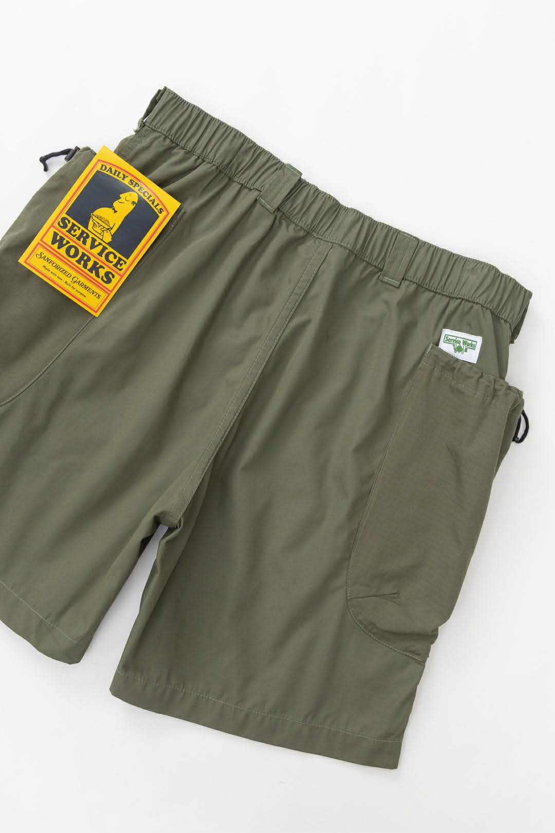 SERVICE WORKS GARDENER SHORTS - OLIVE