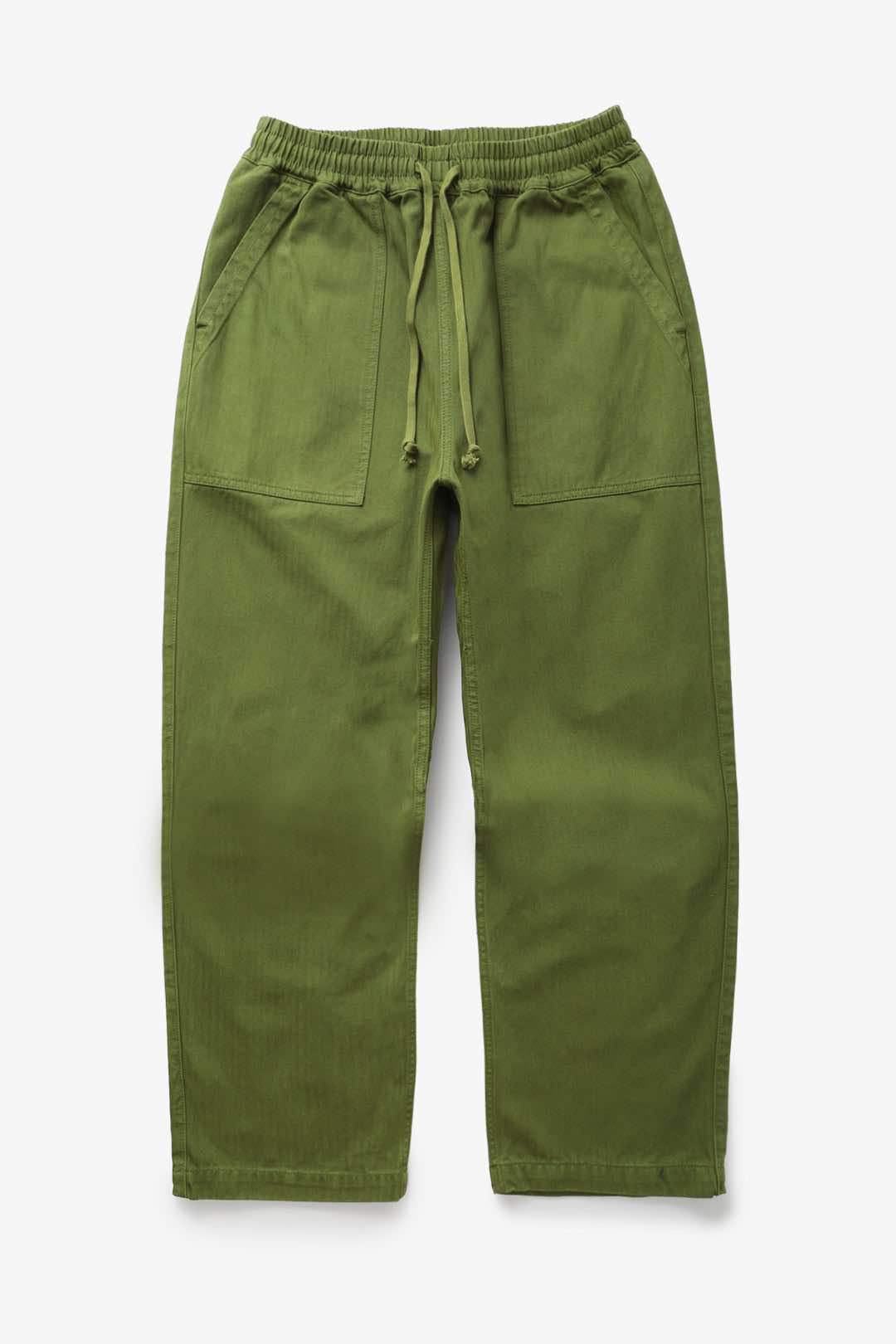 SERVICE WORKS HERRINGBONE CHEF PANTS - PESTO