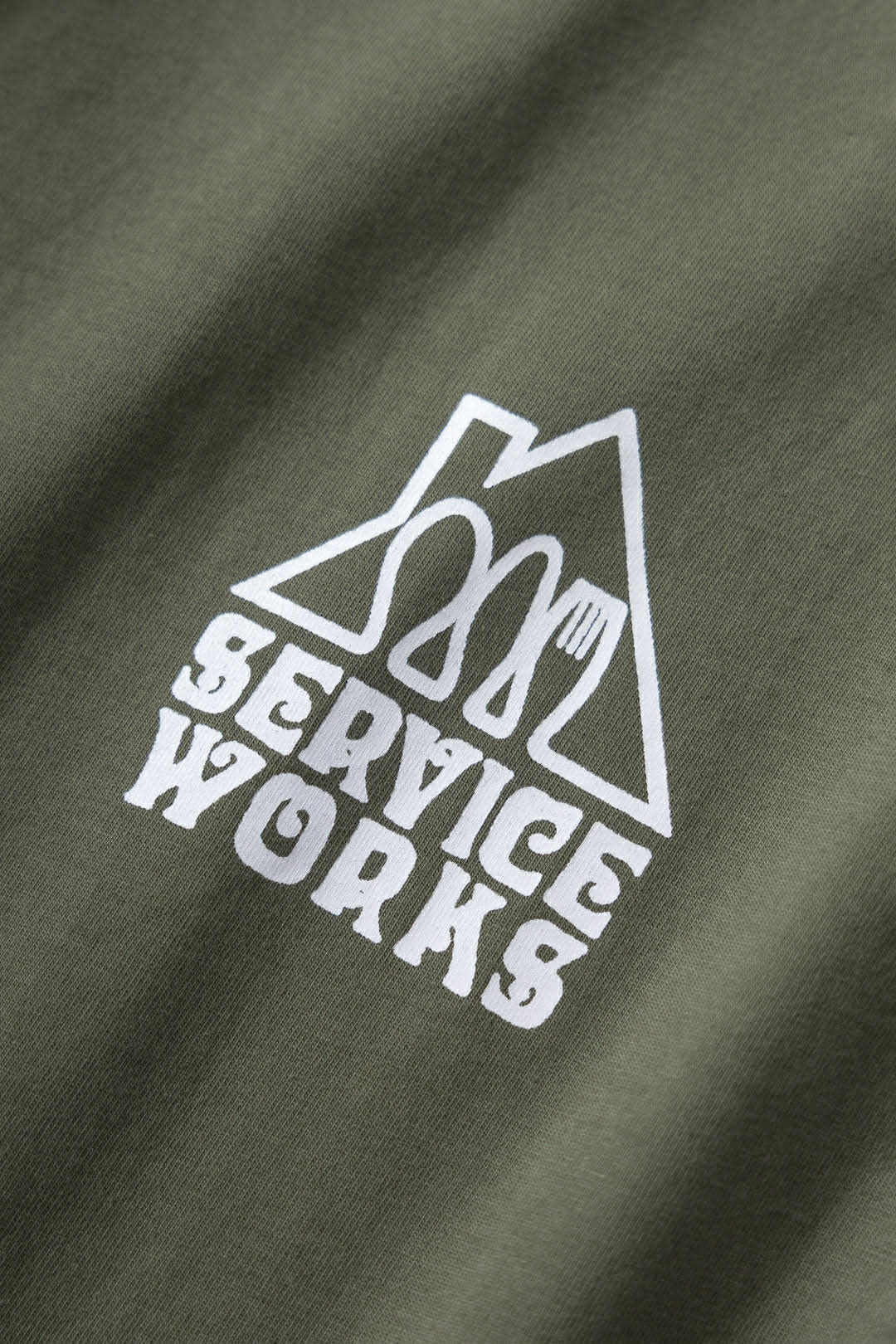 SERVICE WORKS HOME COMFORTS TEE - OLIVE
