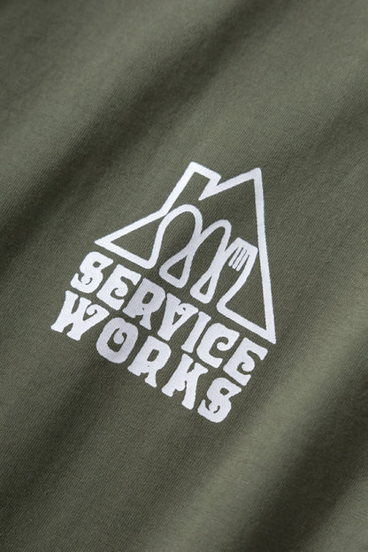 SERVICE WORKS HOME COMFORTS TEE - OLIVE