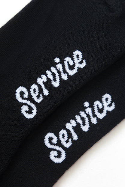SERVICE WORKS KNIFE & FORK SOCKS - BLACK