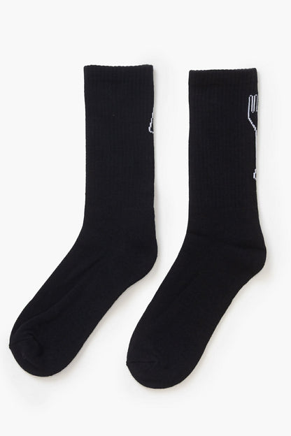 SERVICE WORKS KNIFE & FORK SOCKS - BLACK