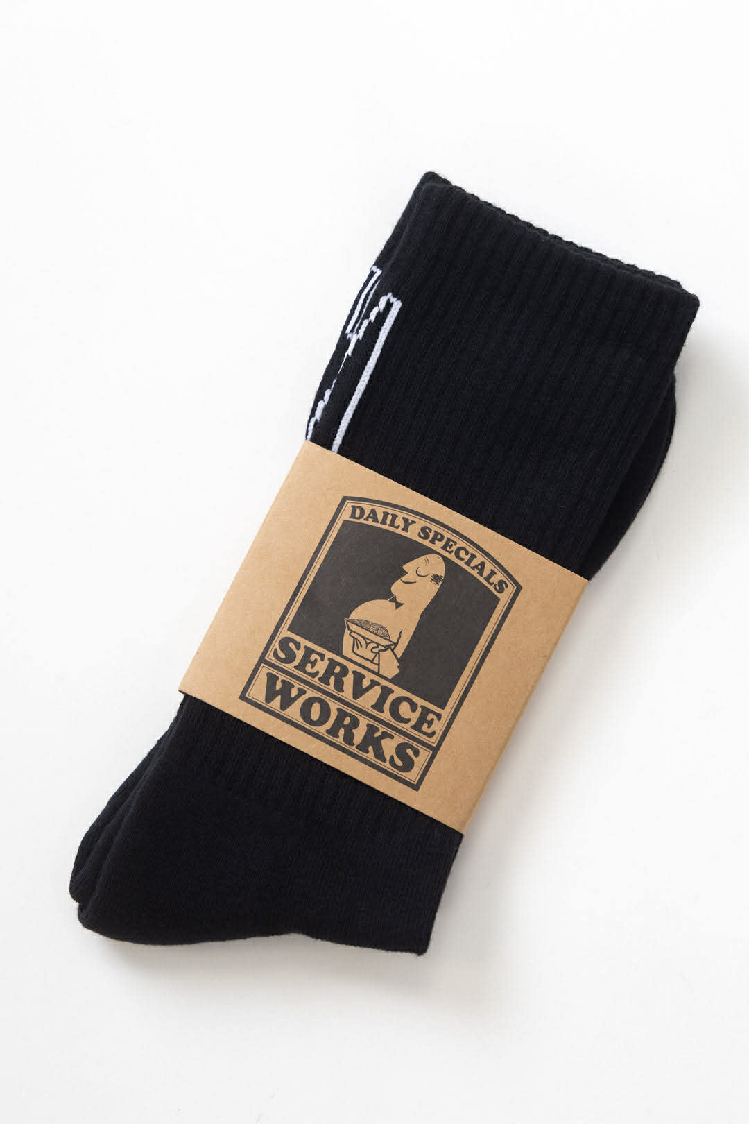 SERVICE WORKS KNIFE & FORK SOCKS - BLACK