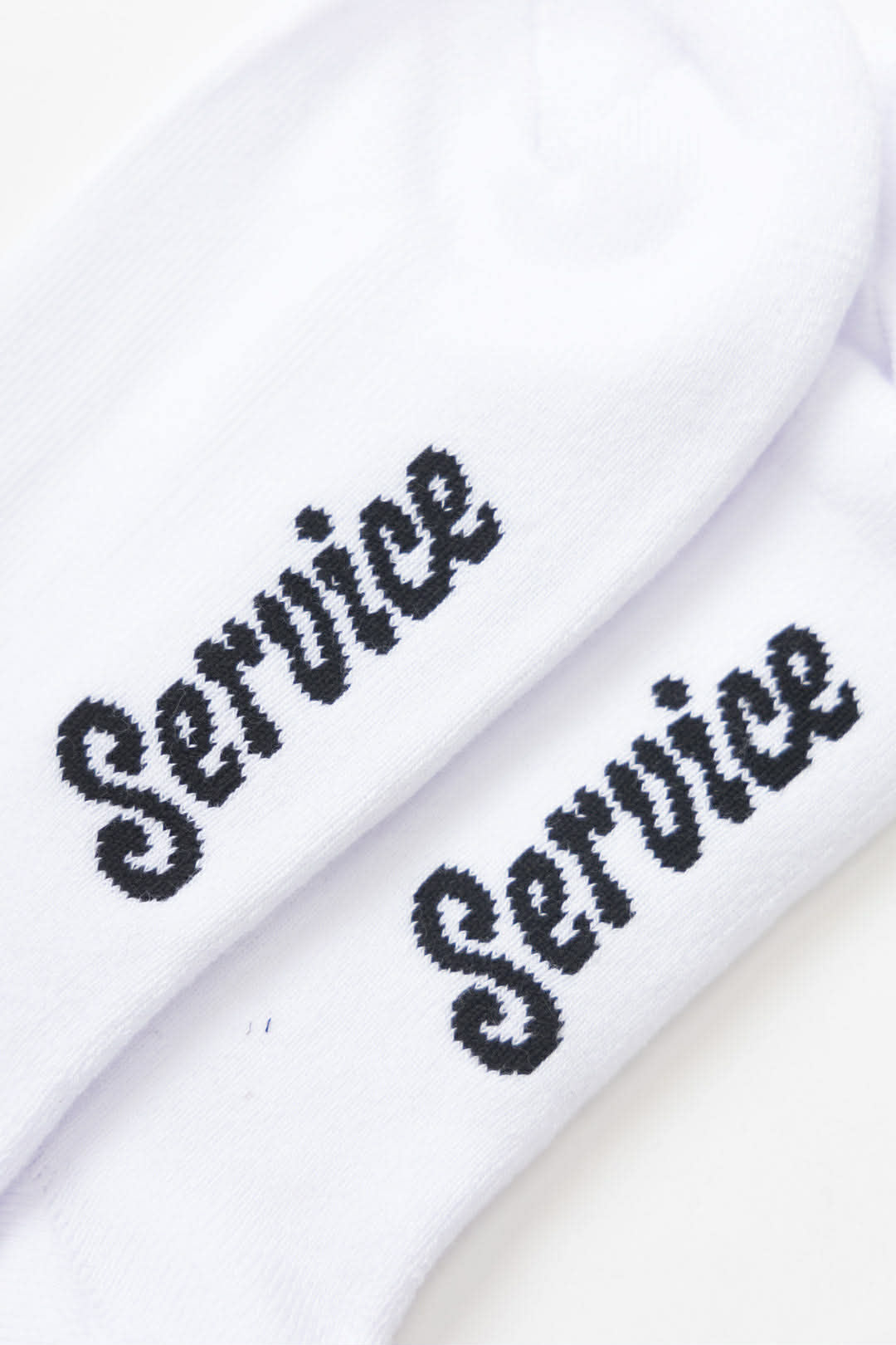 SERVICE WORKS KNIFE & FORK SOCKS - WHITE
