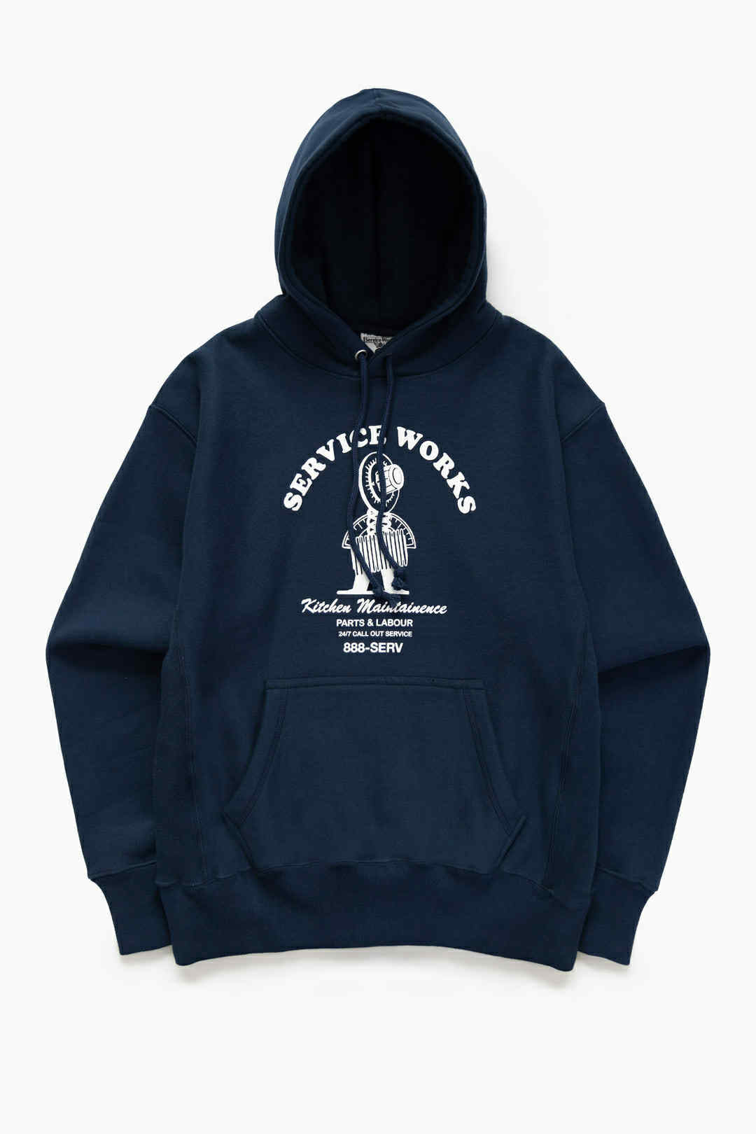 SERVICE WORKS MAINTAINANCE HOODIE - NAVY