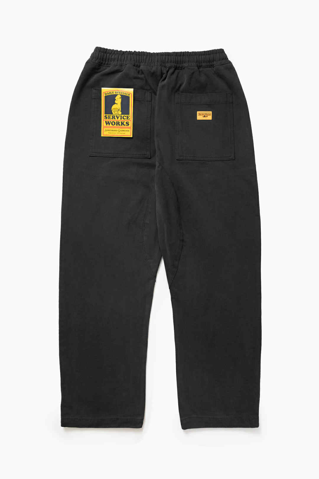 SERVICE WORKS MOLESKINE CHEF PANTS - BLACK