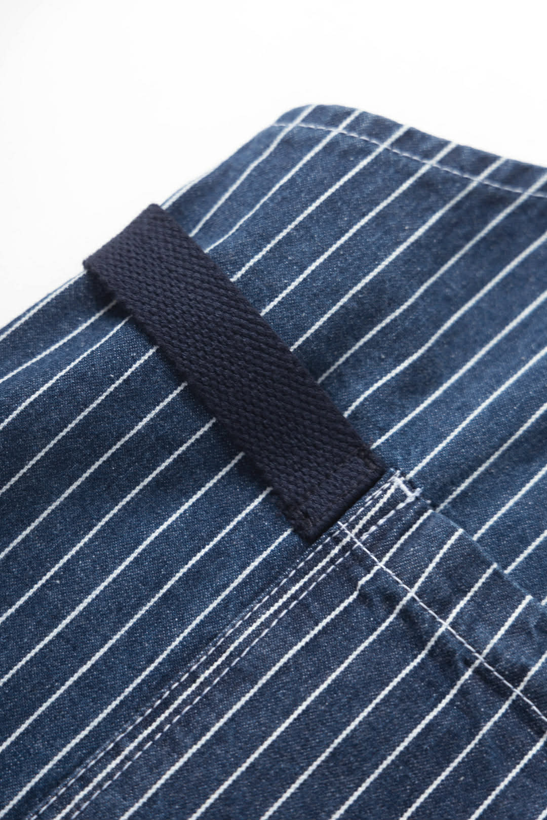 SERVICE WORKS PINSTRIPE DENIM APRON - INDIGO