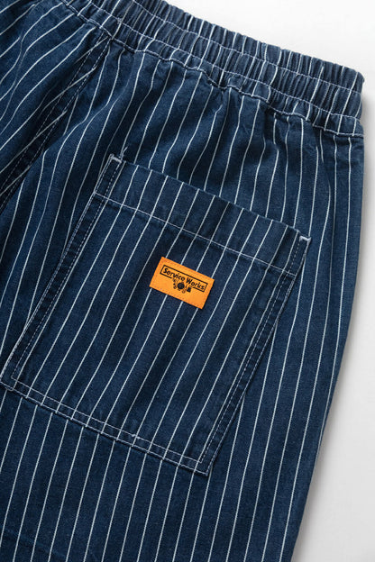 SERVICE WORKS PINSTRIPE DENIM CHEF PANTS - INDIGO