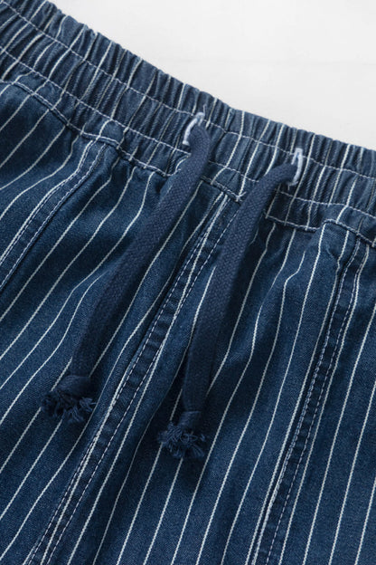 SERVICE WORKS PINSTRIPE DENIM CHEF PANTS - INDIGO