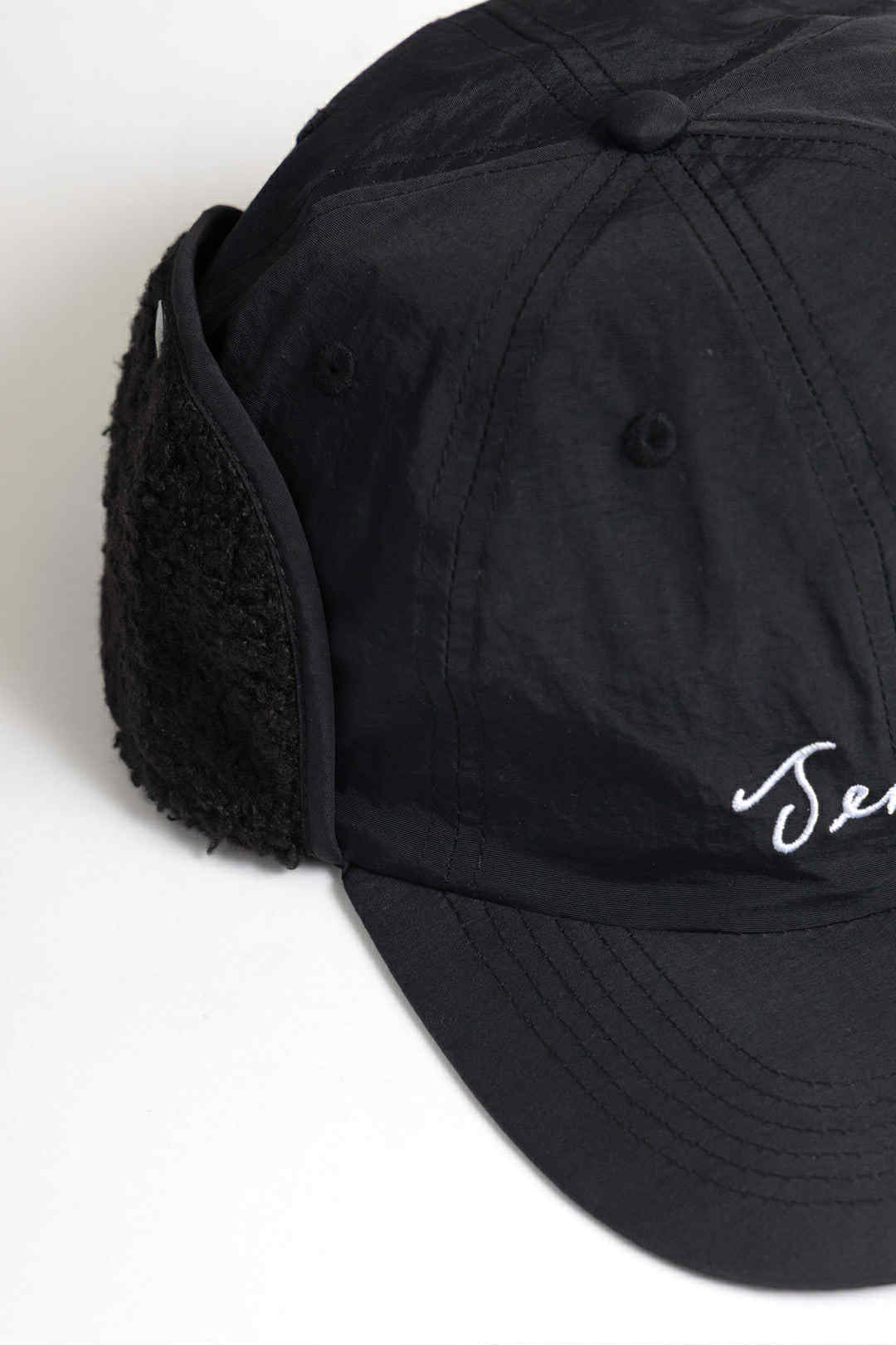 SERVICE WORKS SCRIPT TRAPPER CAP - BLACK