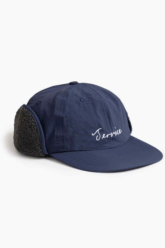 SERVICE WORKS SCRIPT TRAPPER CAP - NAVY