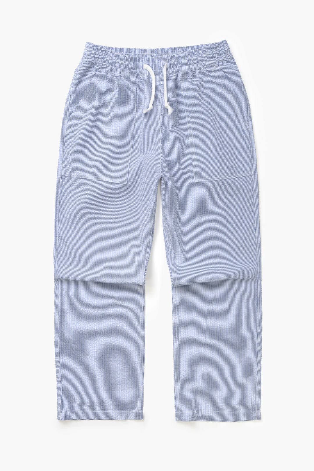 SERVICE WORKS SEERSUCKER CHEF PANTS - NAVY STRIPE