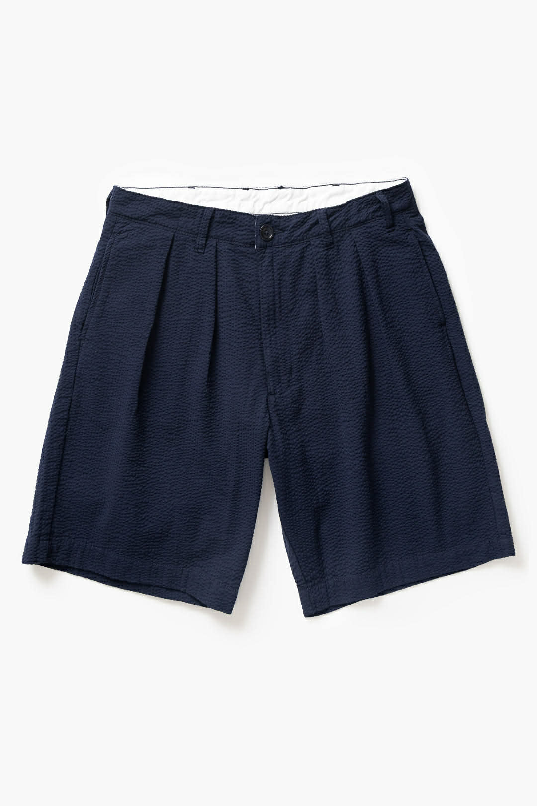 SERVICE WORKS SEERSUCKER PART TIMER SHORTS - DARK NAVY