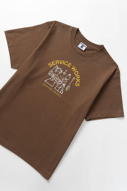 SERVICE WORKS SOUP FOR THE SOUL TEE - BARK