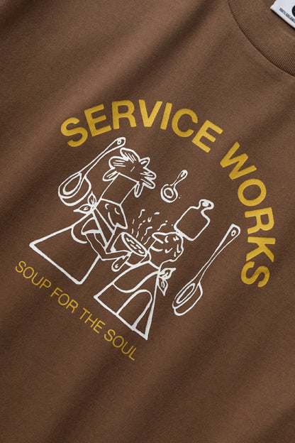 SERVICE WORKS SOUP FOR THE SOUL TEE - BARK