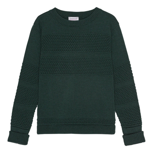 S.N.S. HERNING FISHERMAN CREW NECK - THUNDER GREEN