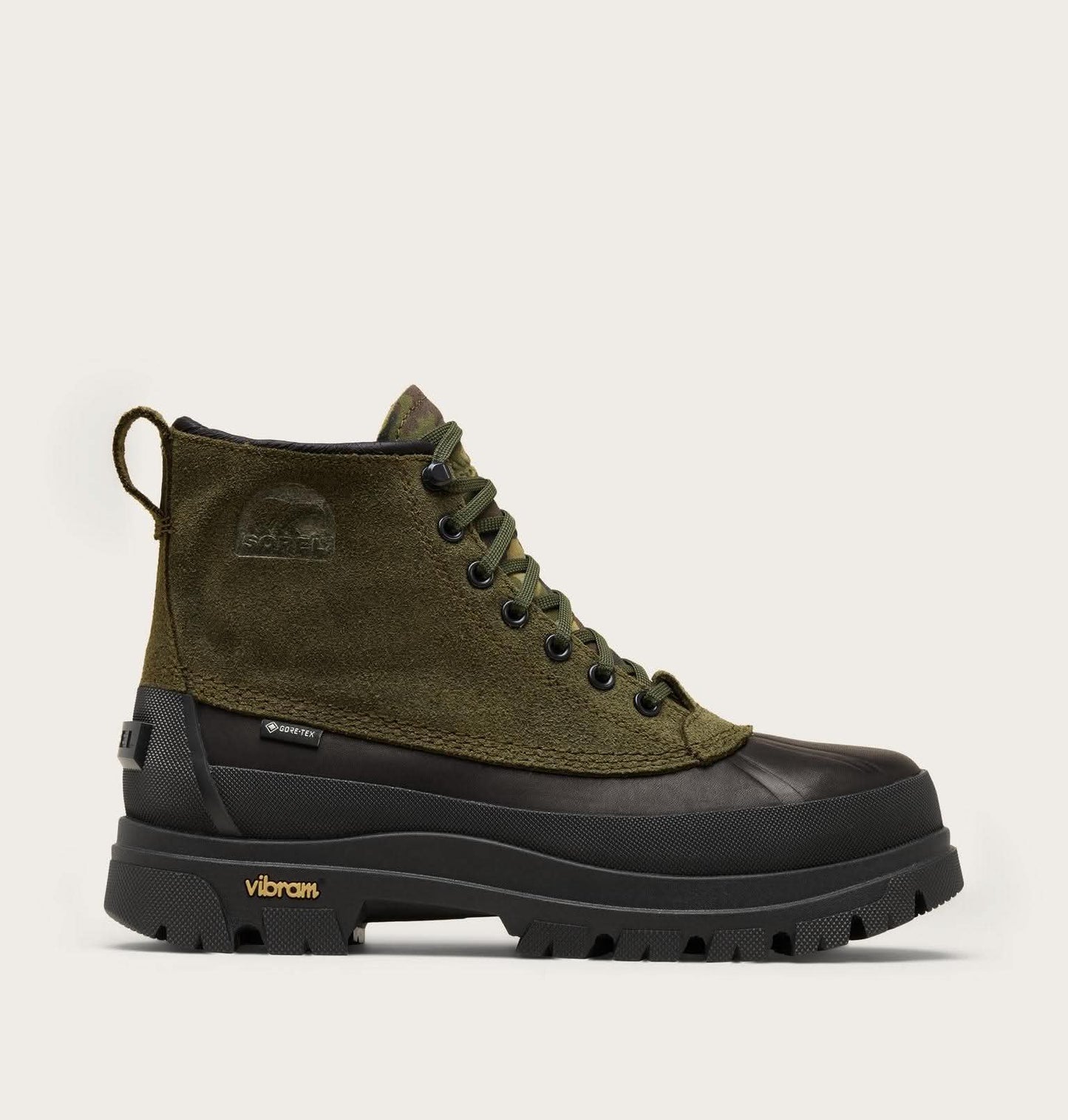 SOREL DAYSTORM HORIZON GTX BOOTS - UTILITY GREEN / BLACK