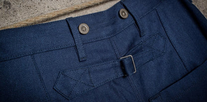 FLEURS DE BAGNE LE PANTALON CARGO HBT METIS - INDIGO