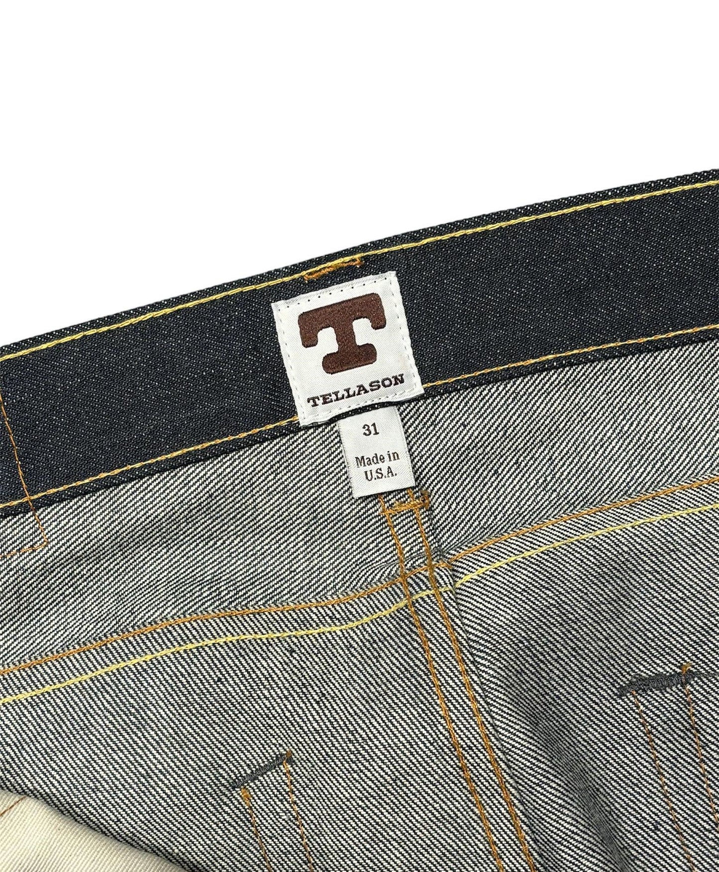 TELLASON THE BLUBAUGH SLIM STRAIGHT SELVEDGE JEANS 16.5 OZ