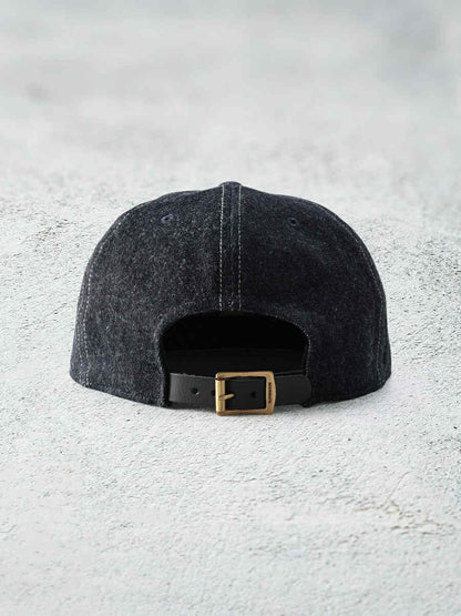 THE FLAT HEAD FN-HC008 HEADWEAR DENIM TRACKER CAP - BLUE