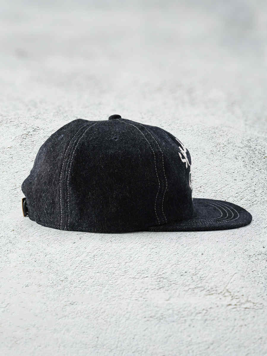 THE FLAT HEAD FN-HC008 HEADWEAR DENIM TRACKER CAP - BLUE