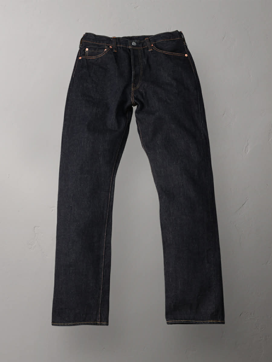 THE FLAT HEAD FN-8004 18OZ SELVEDGE JEANS WIDE TAPERED - INDIGO