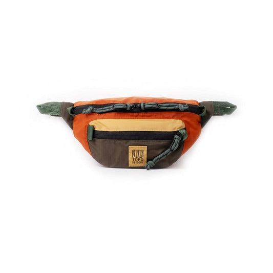 TOPO DESIGNS MOUNTAIN WAIST PACK - WOODLAND / TERRACOTTA